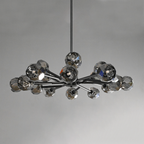 36 Inch Smoked Crystal Sputnik Sphere Chandelier – Boule
