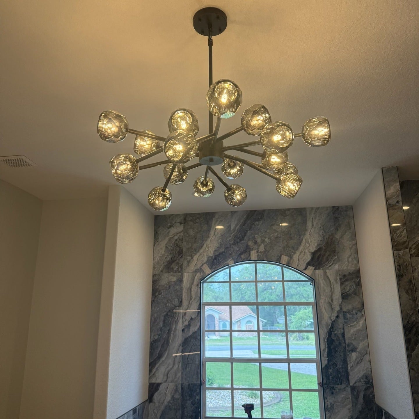 36 Inch Sputnik Globe Smoked Crystal Chandelier – Boule