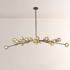 72 Inch Smoked Crystal Arm Oval Chandelier – Boule