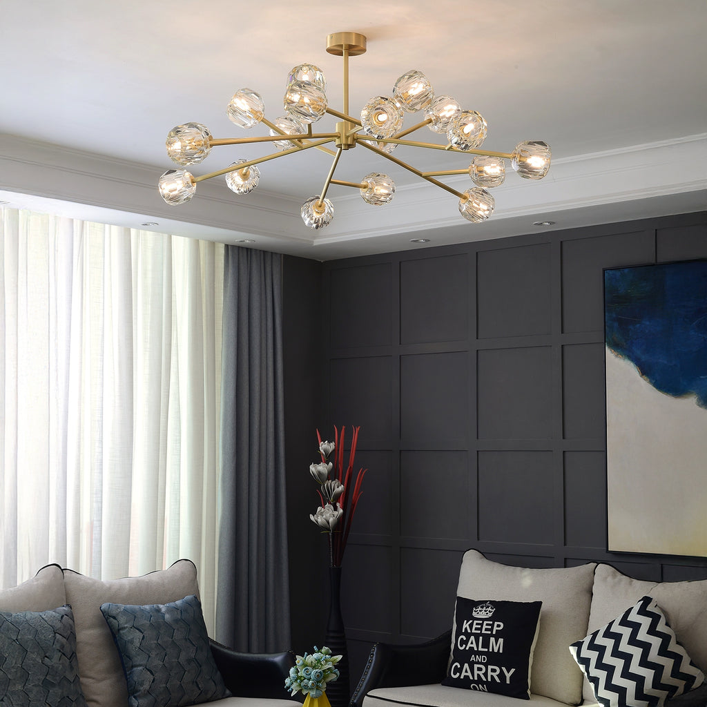 48 Inch Crystal Sputnik Sphere Chandelier – Boule
