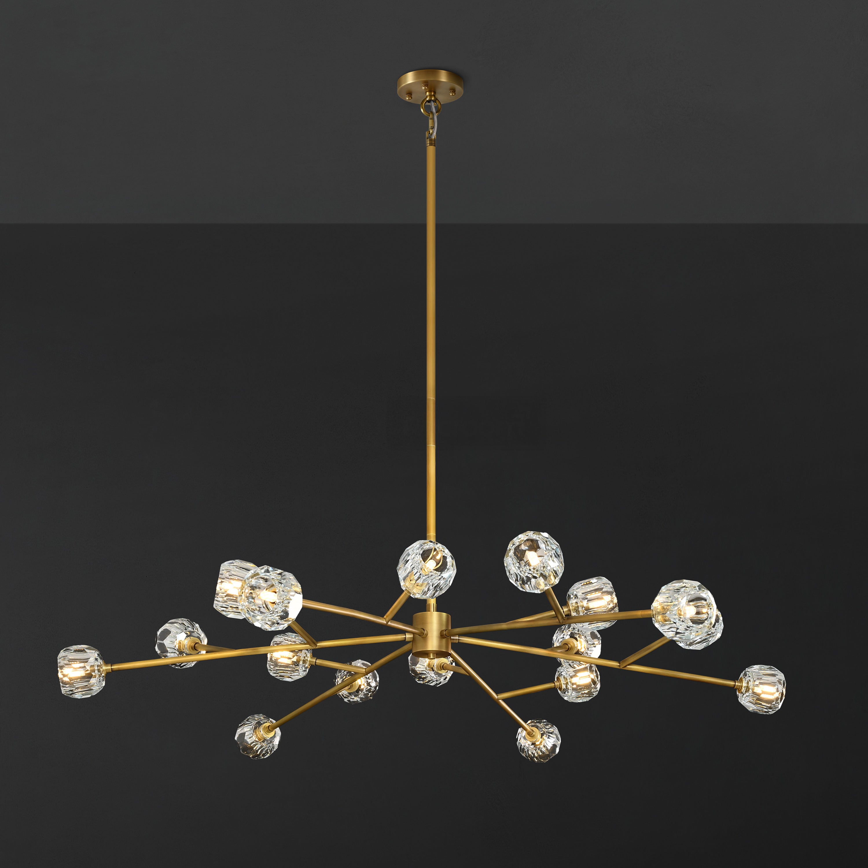 60 Inch Crystal Sputnik Sphere Chandelier – Boule