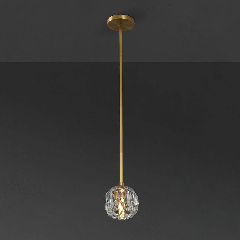 5 Inch Globe Crystal Rod Pendant Light – Boule