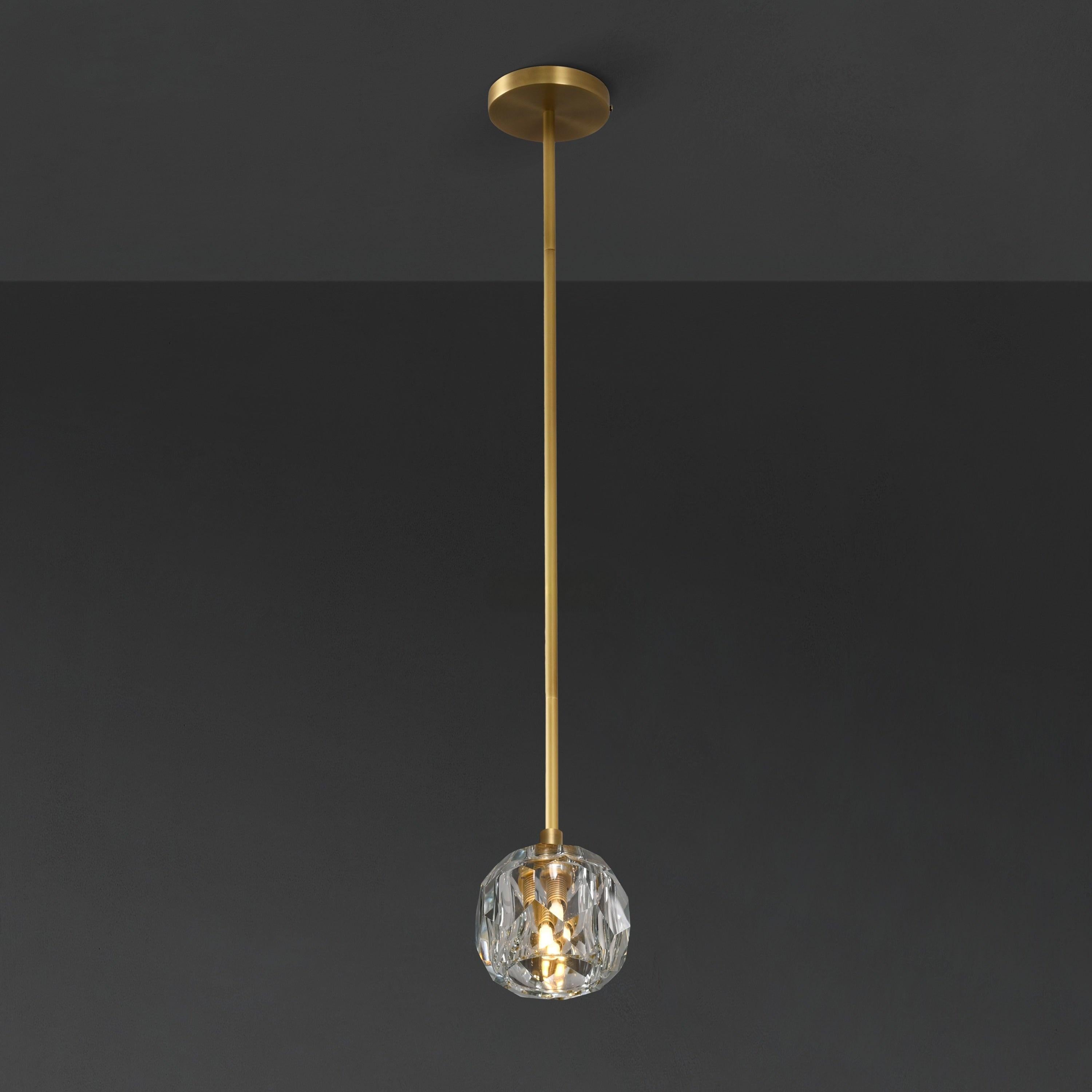 5 Inch Globe Crystal Rod Pendant Light – Boule