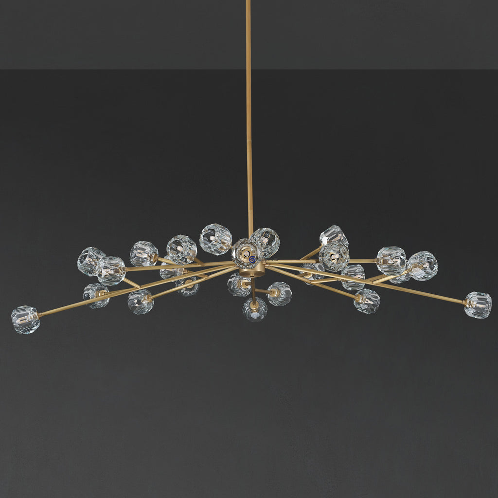 72 Inch Crystal Arm Oval Chandelier – Boule