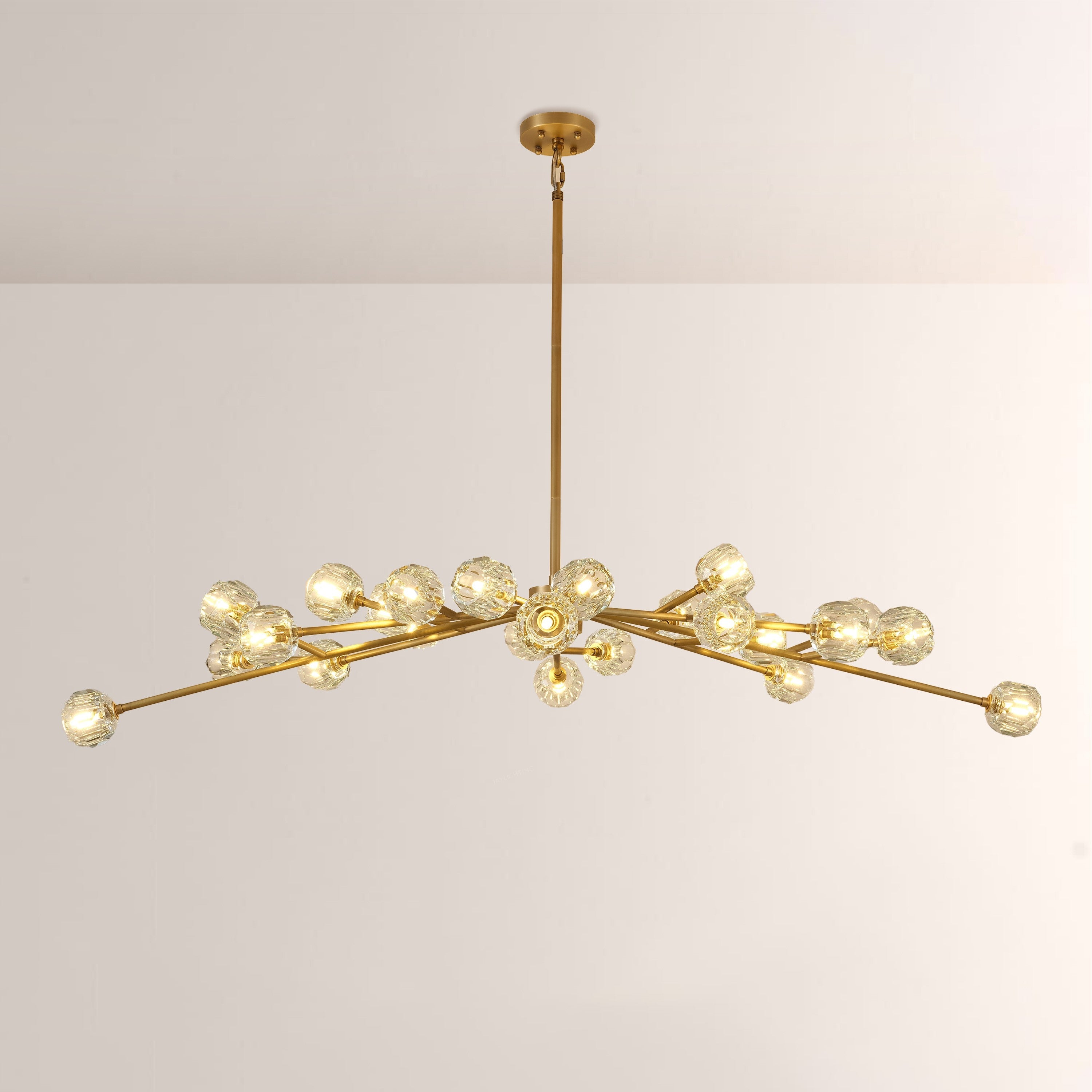 72 Inch Crystal Arm Oval Chandelier – Boule