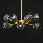 24 Inch Smoked Crystal Sputnik Sphere Chandelier – Boule