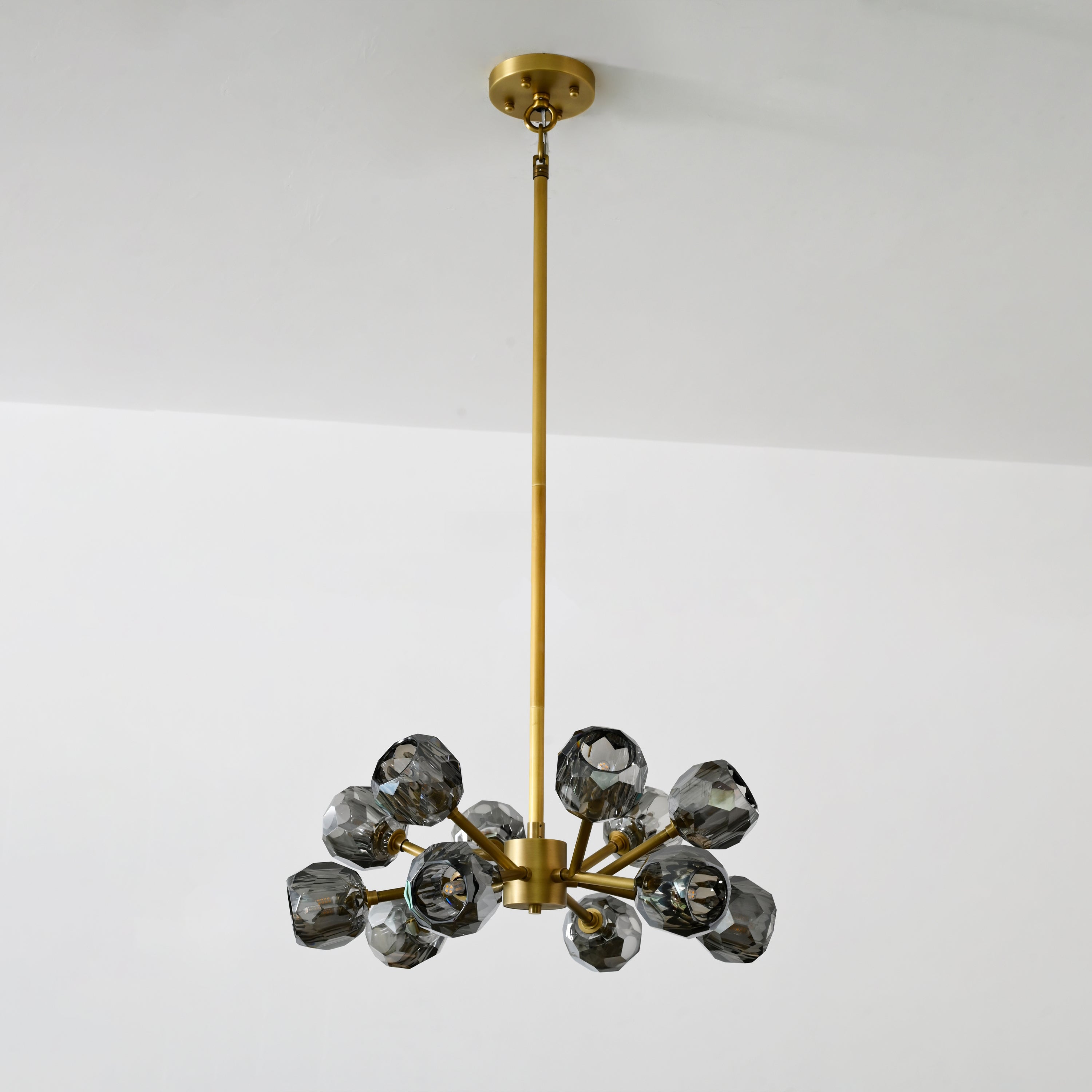 24 Inch Smoked Crystal Sputnik Sphere Chandelier – Boule