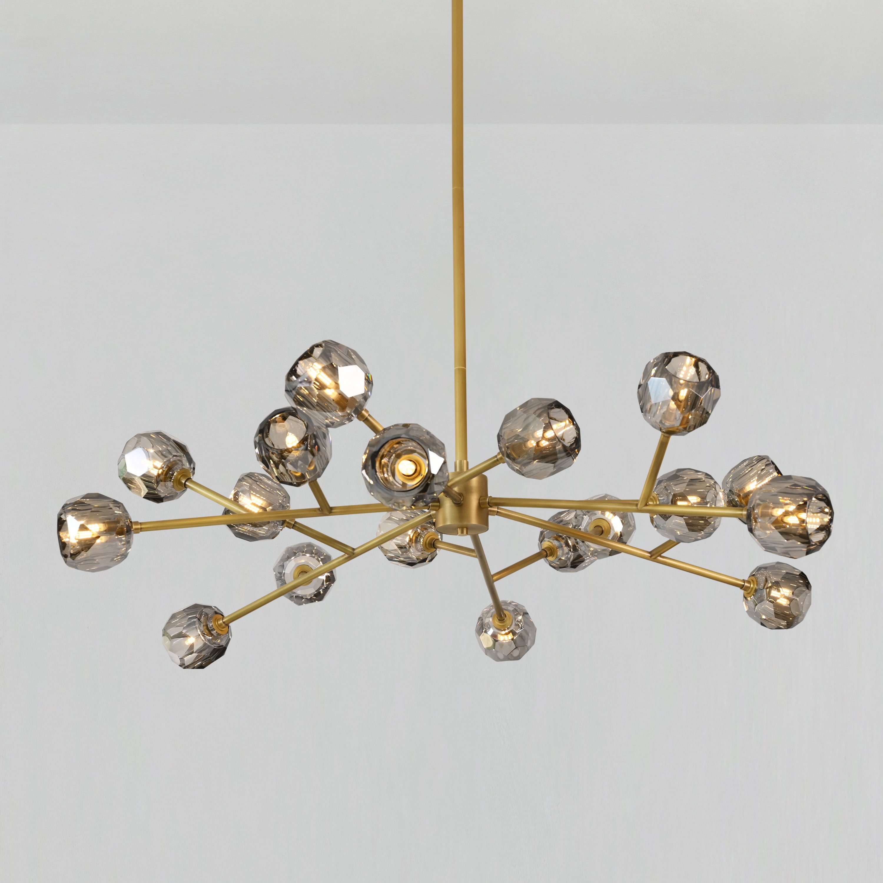 48 Inch Smoked Crystal Sputnik Sphere Chandelier – Boule