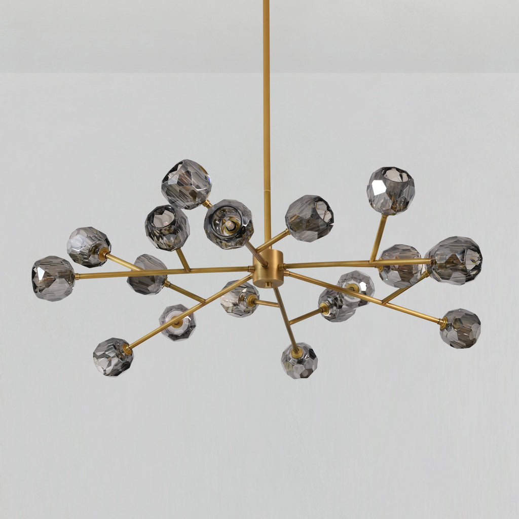 48 Inch Smoked Crystal Sputnik Sphere Chandelier – Boule
