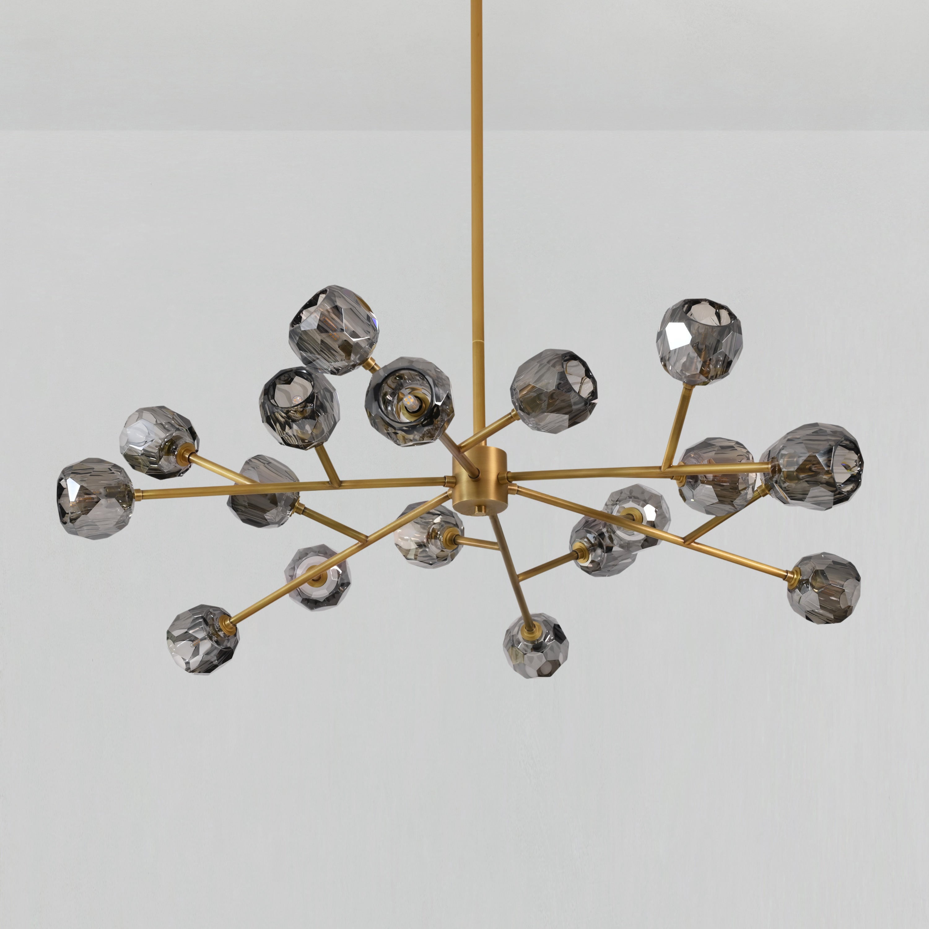 48 Inch Smoked Crystal Sputnik Sphere Chandelier – Boule