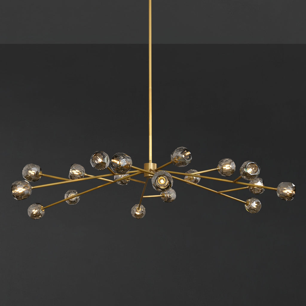 72 Inch Smoked Crystal Sputnik Sphere Chandelier – Boule