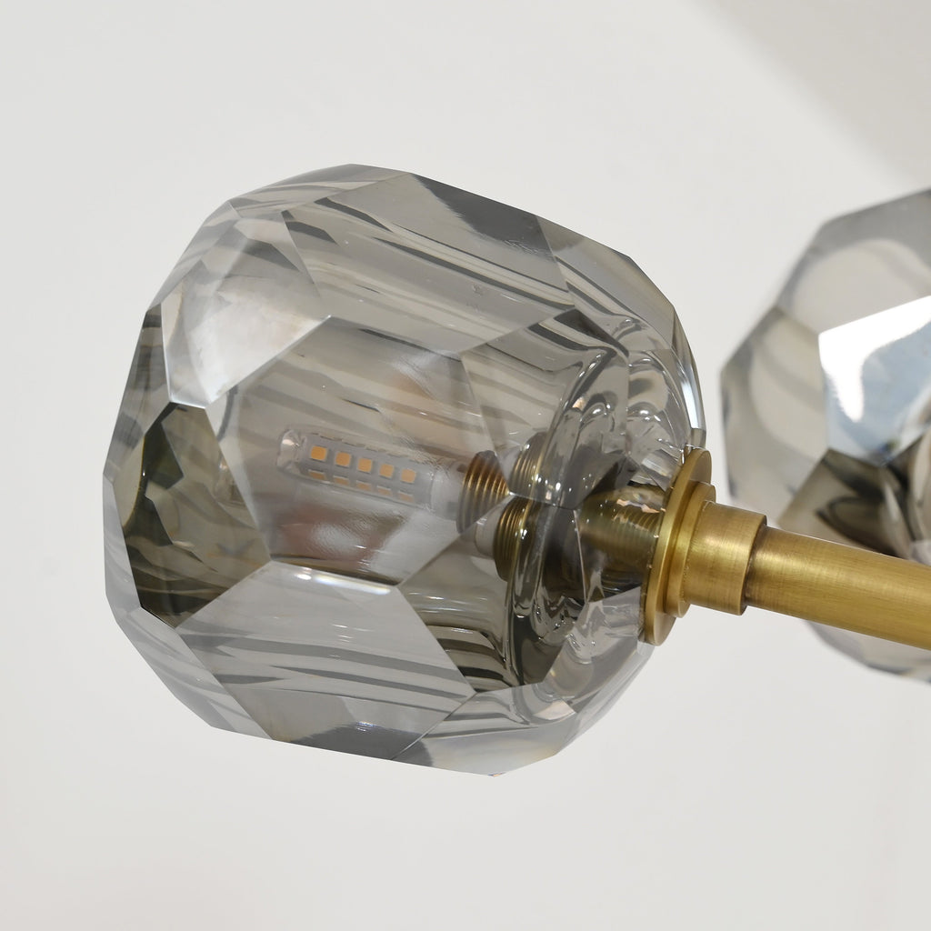 36 Inch Smoked Crystal Sputnik Sphere Chandelier – Boule