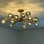 36 Inch Smoked Crystal Sputnik Sphere Chandelier – Boule