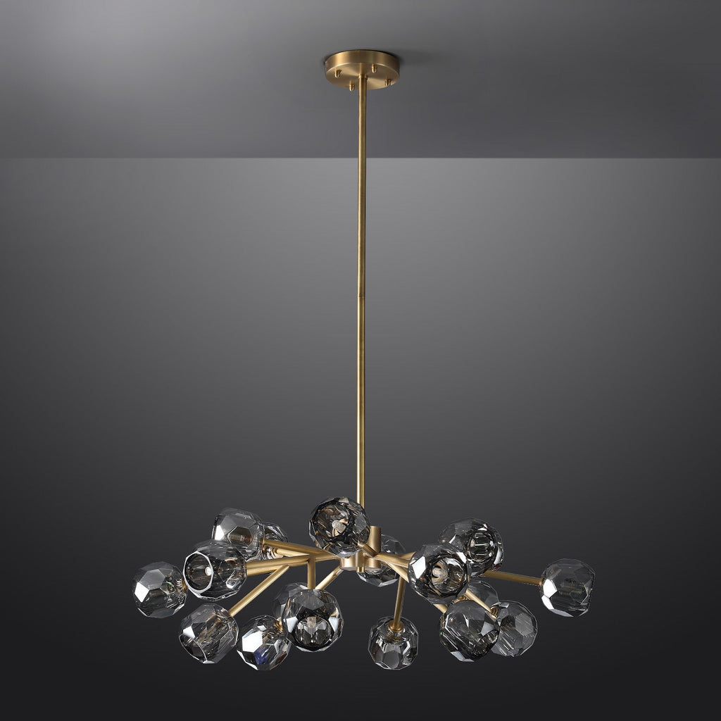 36 Inch Sputnik Globe Smoked Crystal Chandelier – Boule