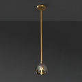 5 Inch Globe Smoked Crystal Rod Pendant Light – Boule