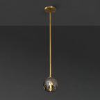 5 Inch Globe Smoked Crystal Rod Pendant Light – Boule