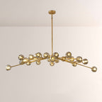 72 Inch Smoked Crystal Arm Oval Chandelier – Boule