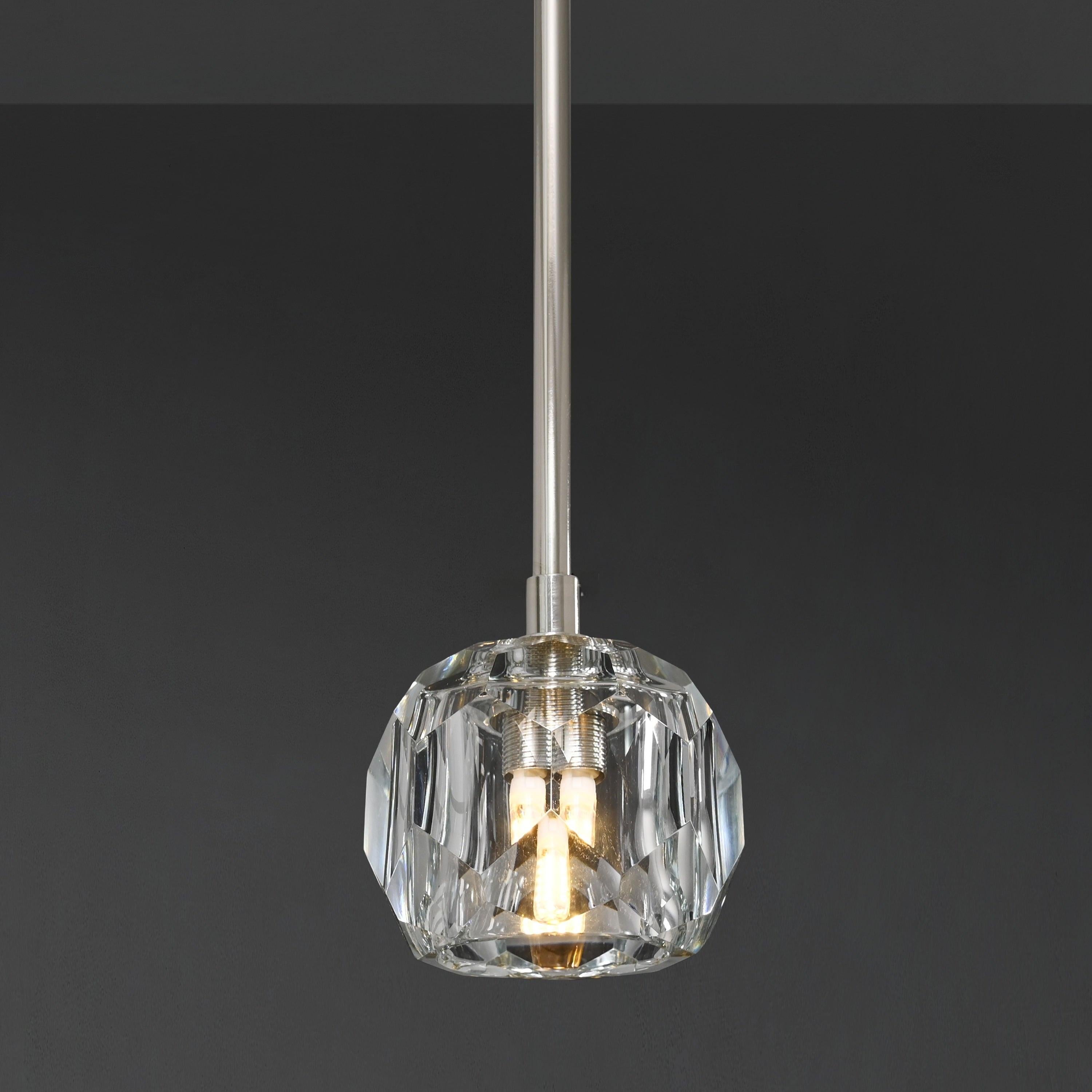 5 Inch Globe Crystal Rod Pendant Light – Boule