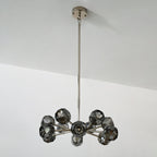 24 Inch Smoked Crystal Sputnik Sphere Chandelier – Boule