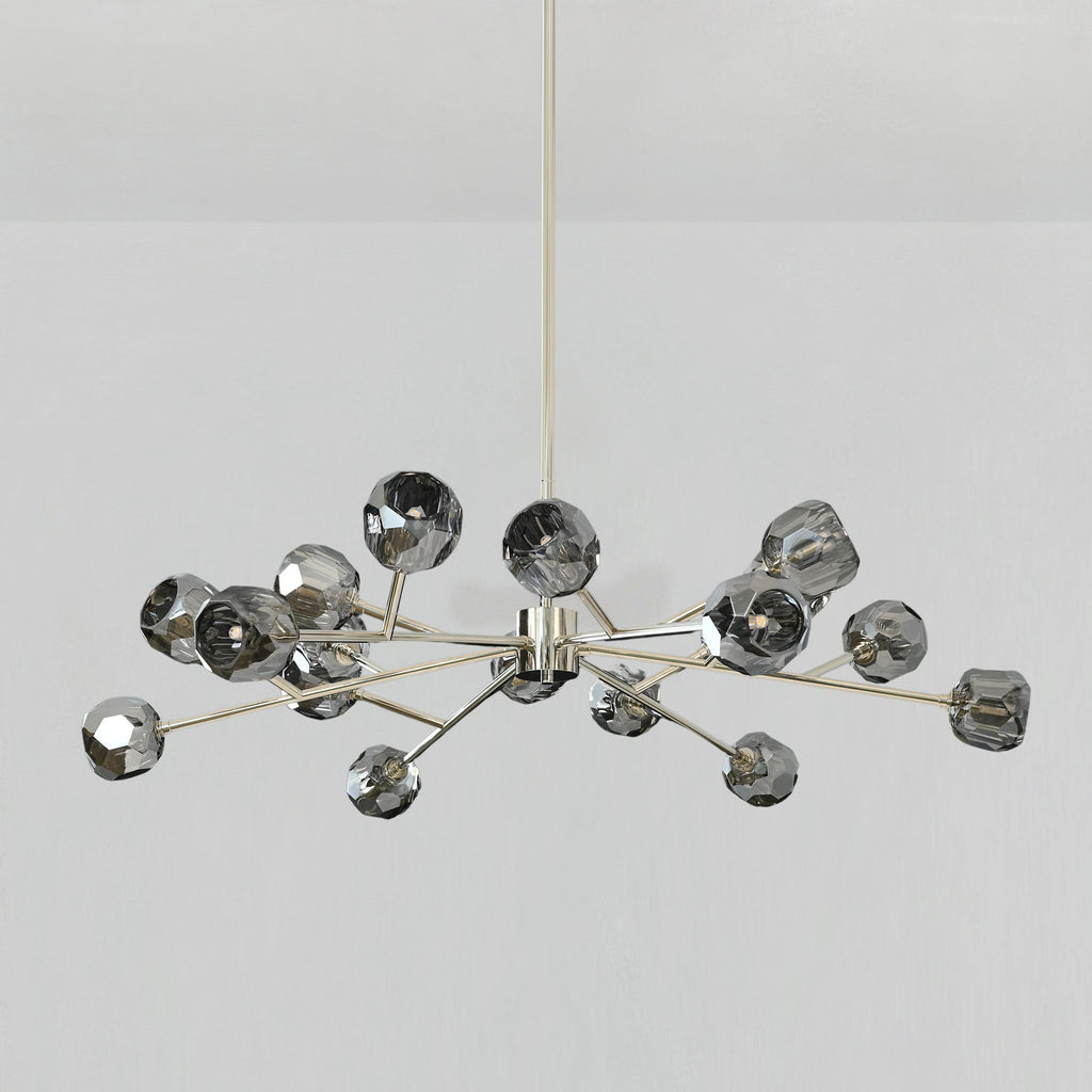 48 Inch Smoked Crystal Sputnik Sphere Chandelier – Boule