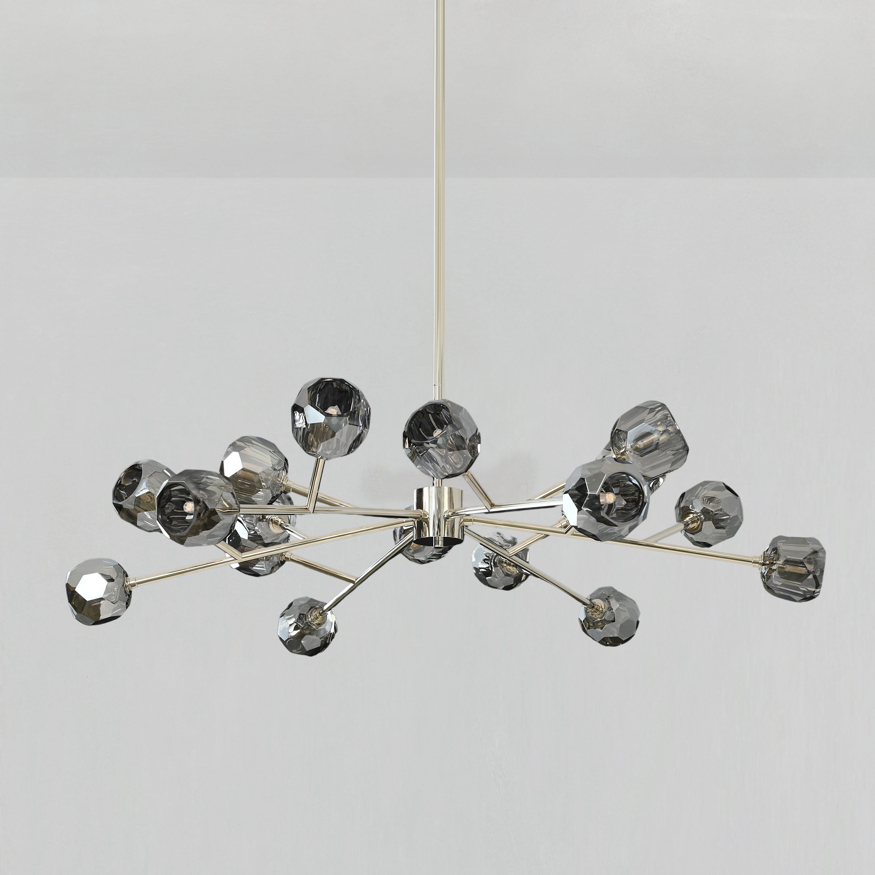 48 Inch Smoked Crystal Sputnik Sphere Chandelier – Boule