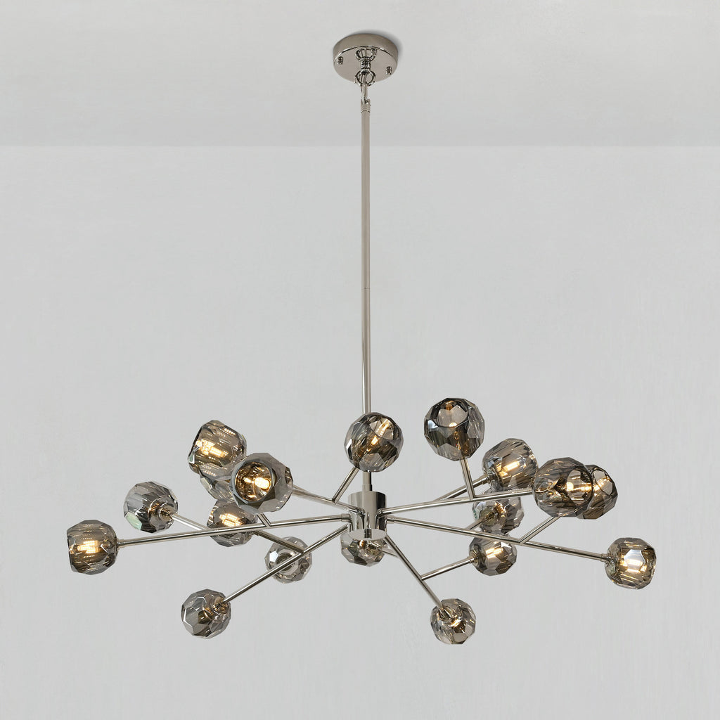 48 Inch Smoked Crystal Sputnik Sphere Chandelier – Boule
