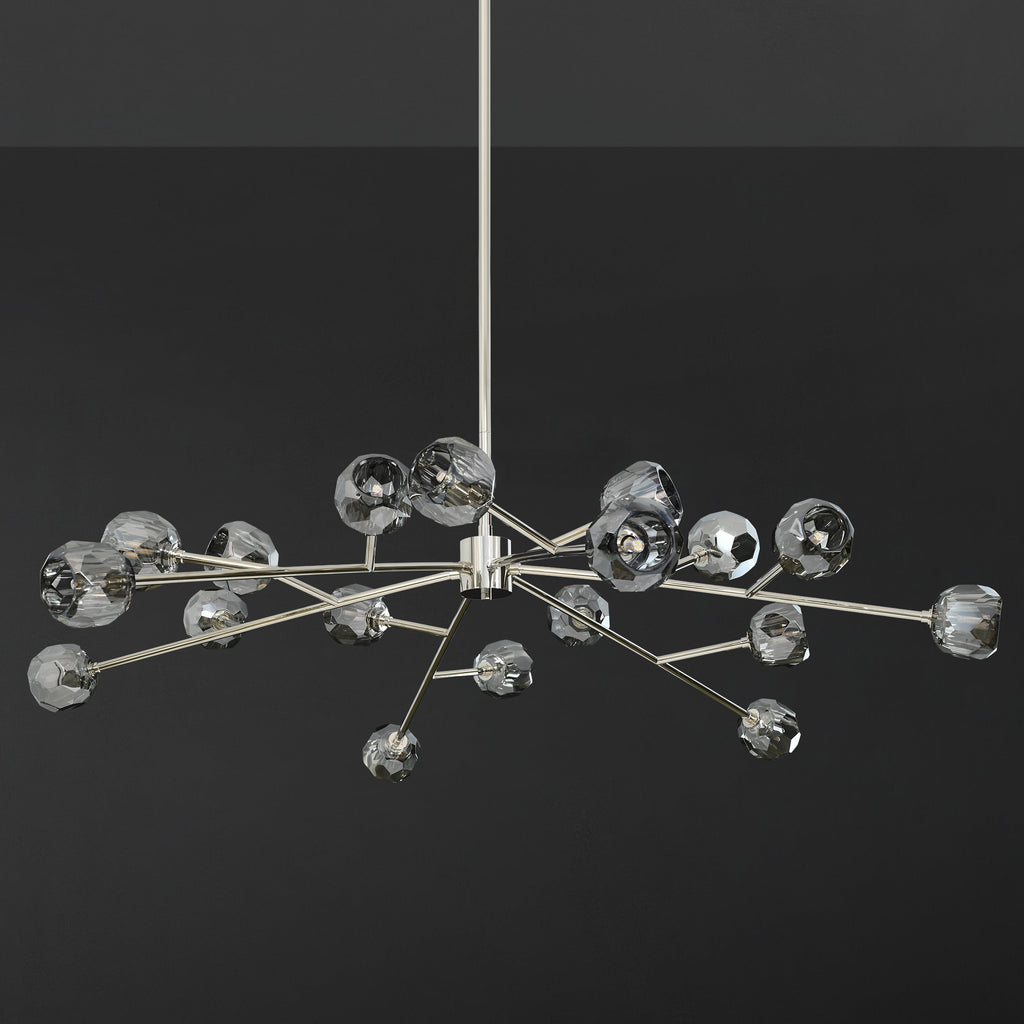 60 Inch Smoked Crystal Sputnik Sphere Chandelier – Boule