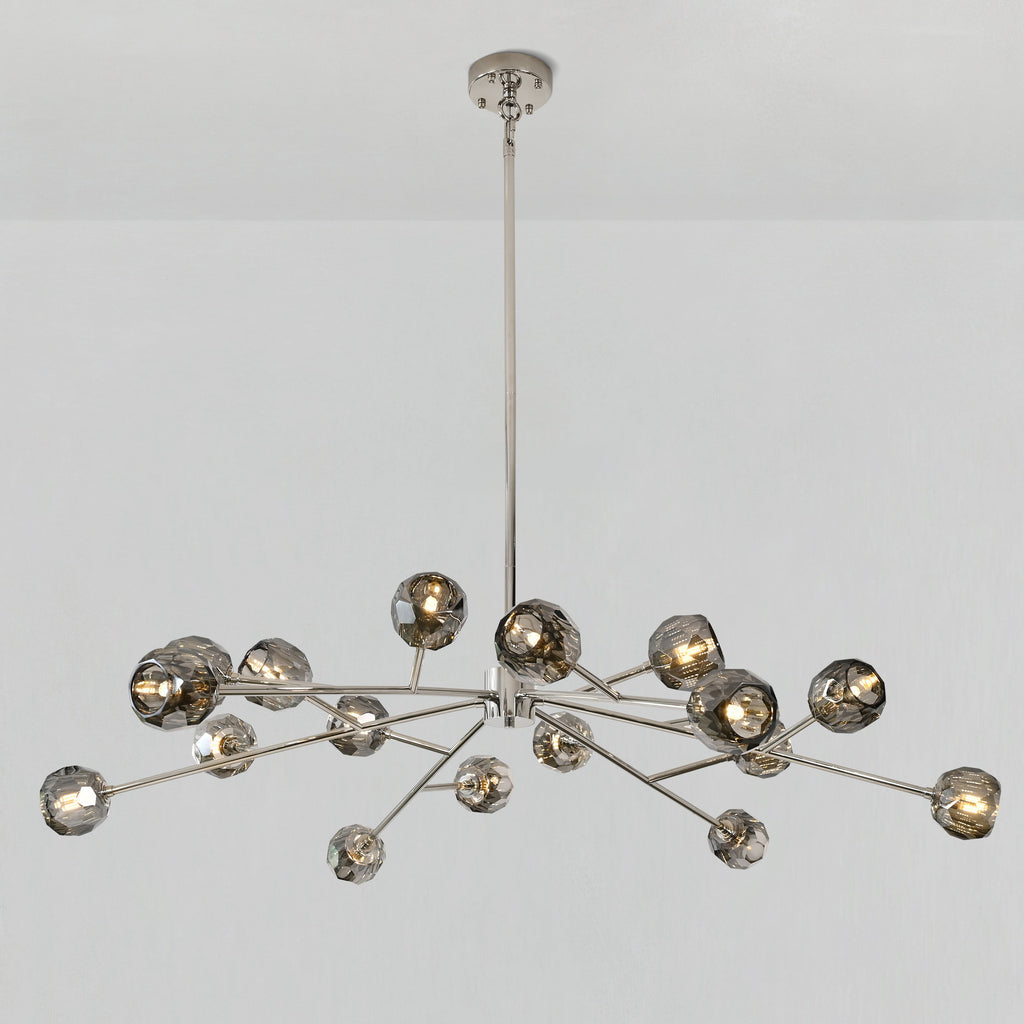60 Inch Smoked Crystal Sputnik Sphere Chandelier – Boule