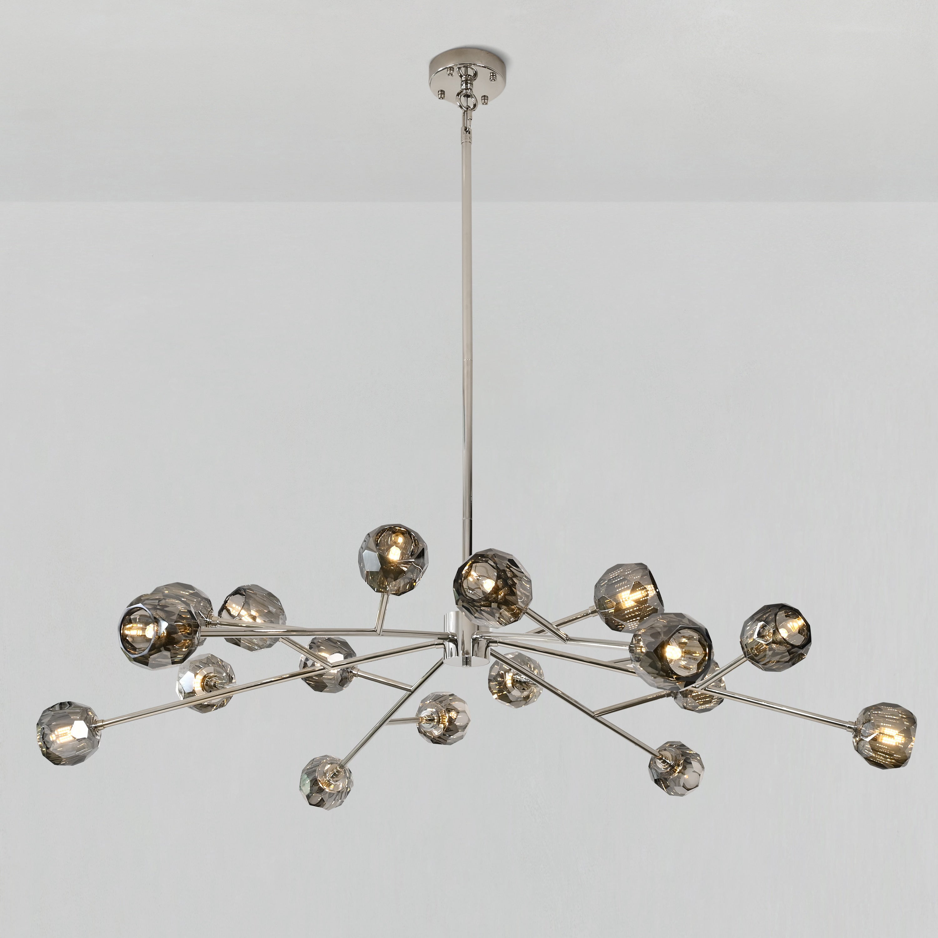 60 Inch Smoked Crystal Sputnik Sphere Chandelier – Boule