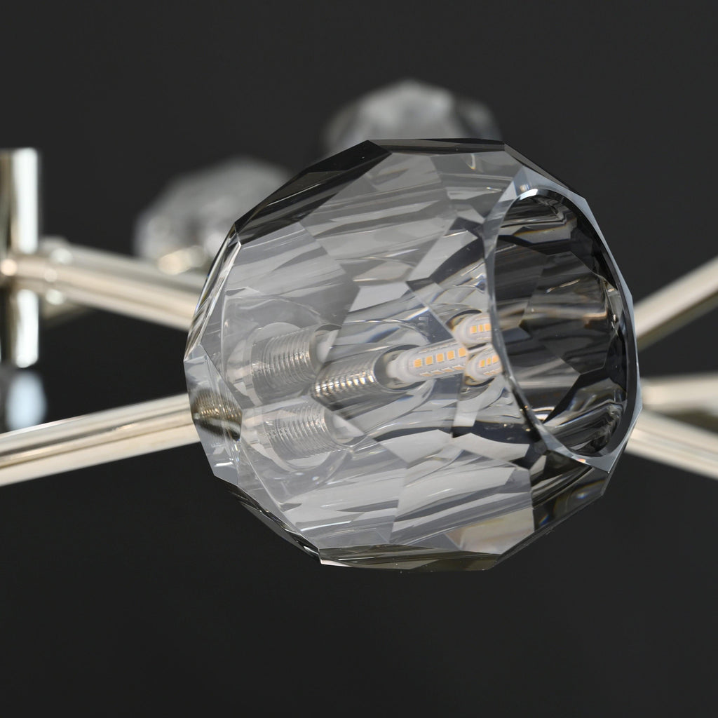 60 Inch Smoked Crystal Sputnik Sphere Chandelier – Boule