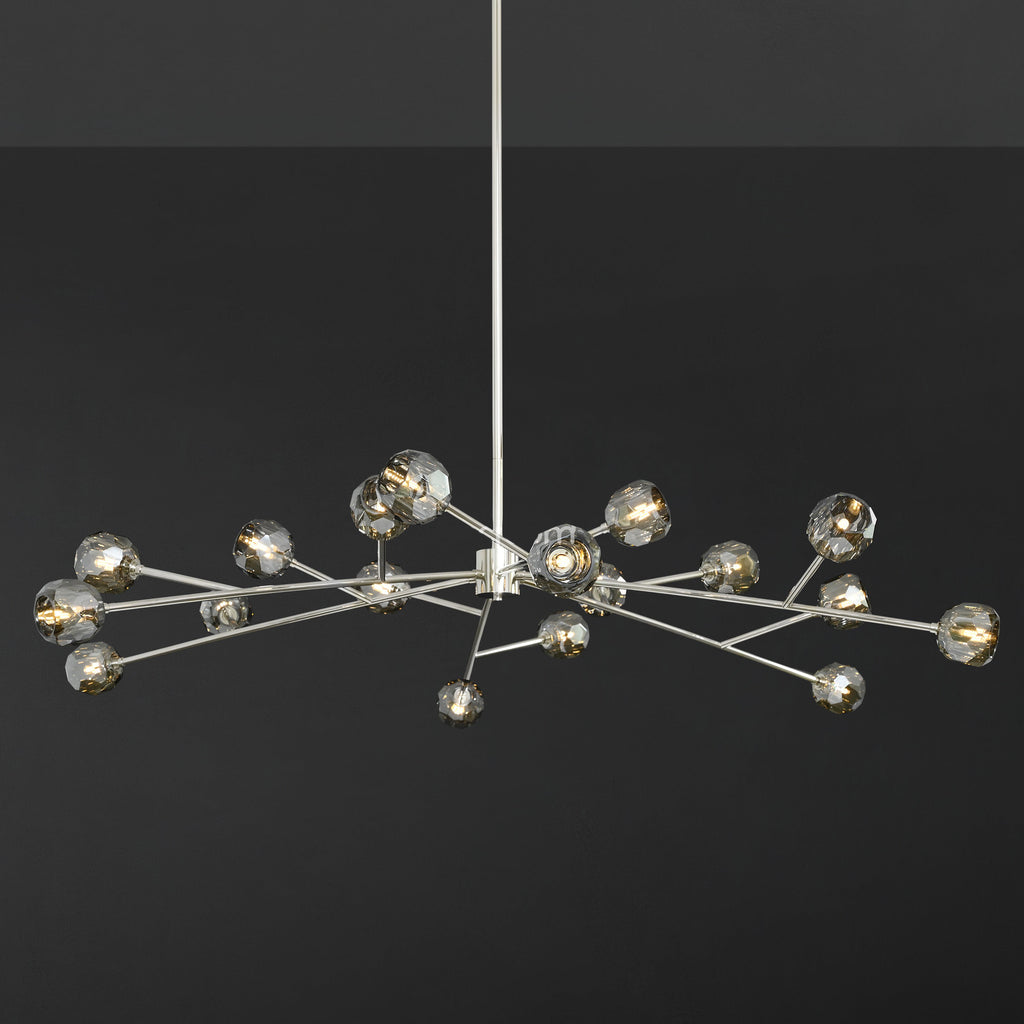 72 Inch Smoked Crystal Sputnik Sphere Chandelier – Boule
