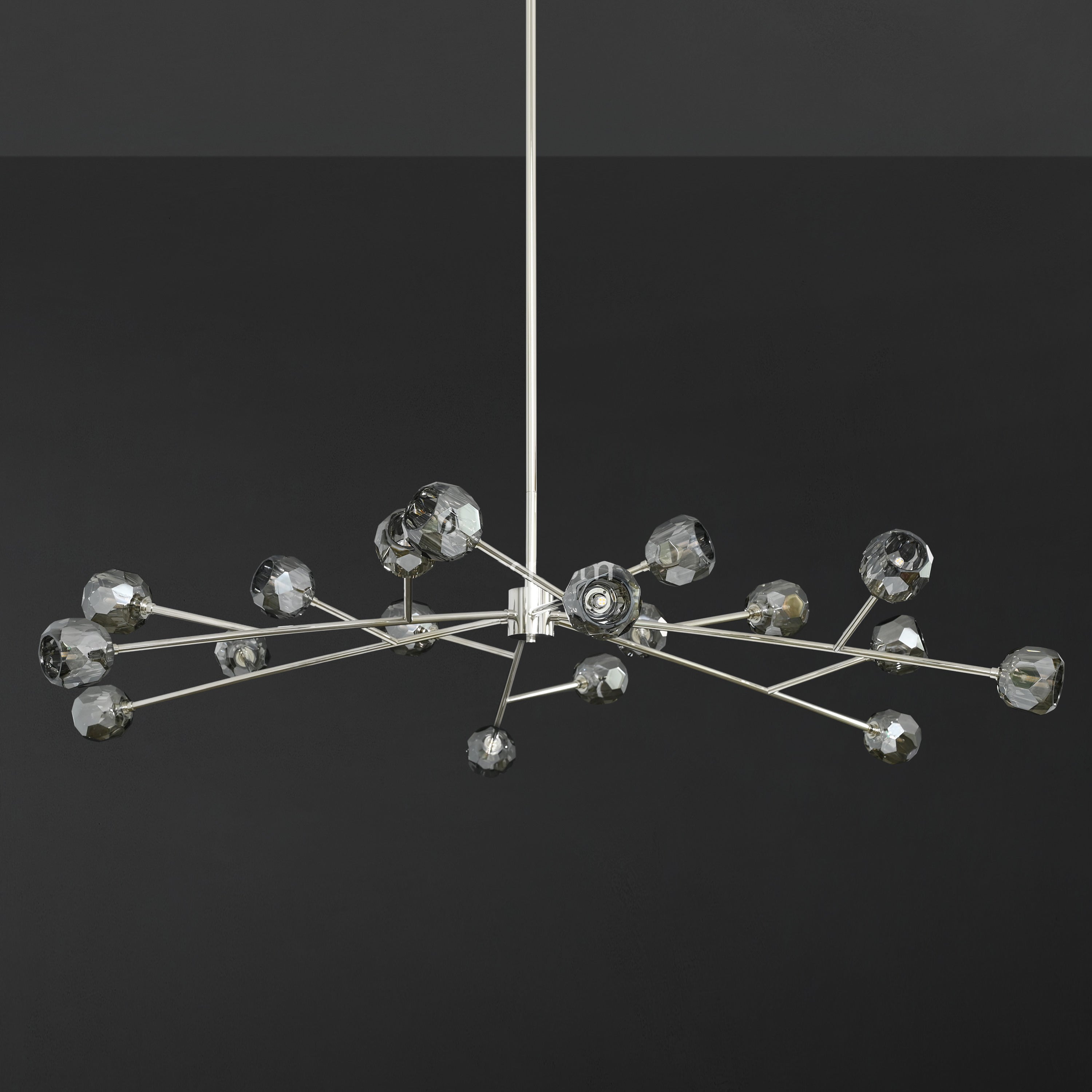 72 Inch Smoked Crystal Sputnik Sphere Chandelier – Boule