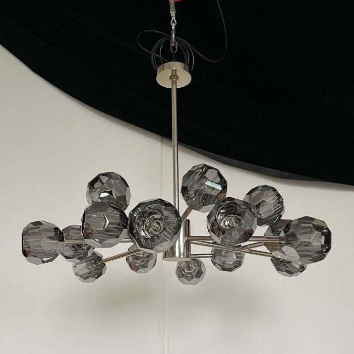 36 Inch Smoked Crystal Sputnik Sphere Chandelier – Boule