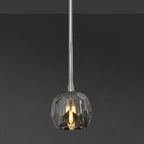 5 Inch Globe Smoked Crystal Rod Pendant Light – Boule