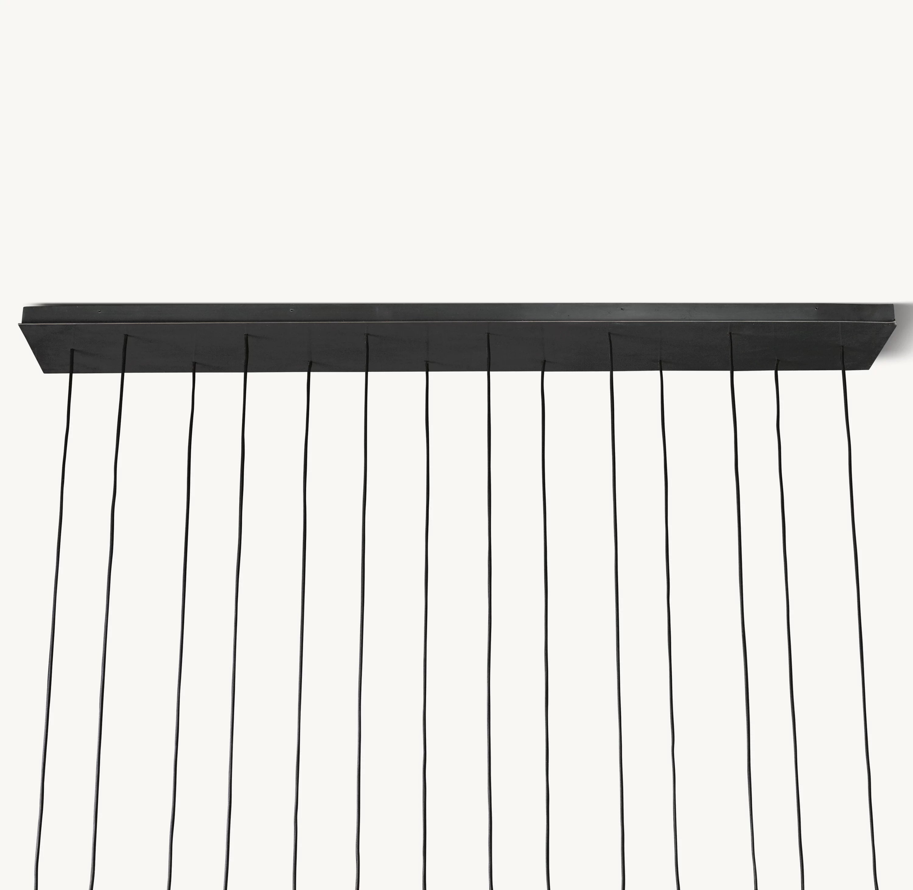 48 Inch Crystal Cluster Linear Chandelier – Boule