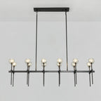 60 Inch Double Linear Crystal Globe Chandelier – Boule