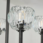 60 Inch Double Linear Crystal Globe Chandelier – Boule