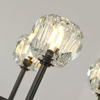 60 Inch Double Linear Crystal Globe Chandelier – Boule