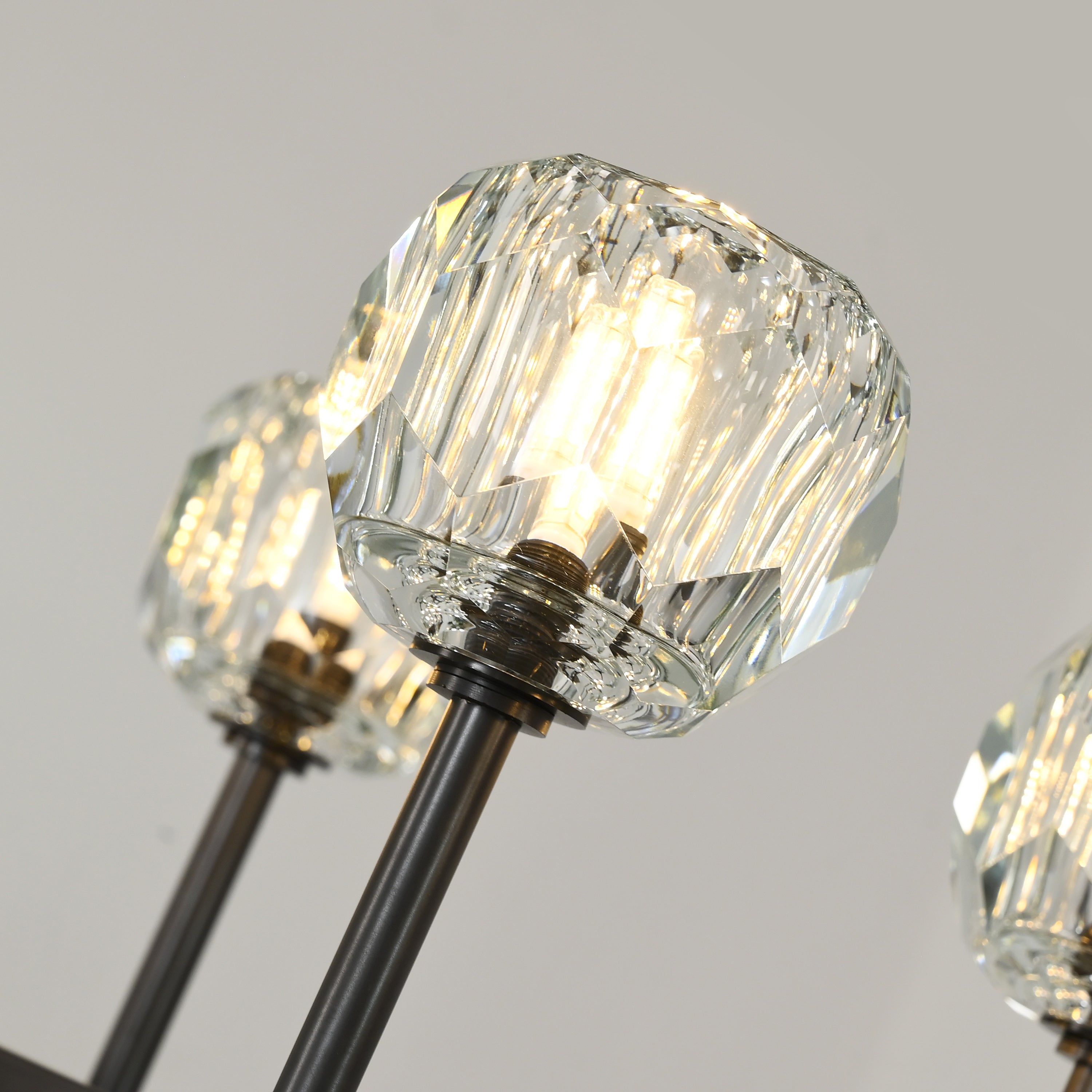 60 Inch Double Linear Crystal Globe Chandelier – Boule