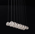 48 Inch Crystal Cluster Linear Chandelier – Boule
