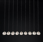 60 Inch Crystal Cluster Linear Chandelier – Boule