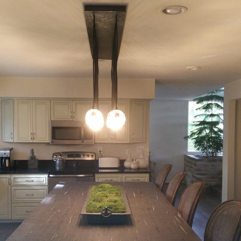 60 Inch Globe Crystal Cluster Linear Chandelier – Boule