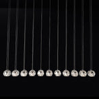 72 Inch Globe Crystal Cluster Linear Chandelier – Boule