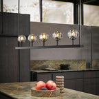 48 Inch Linear Smoked Crystal Globe Chandelier – Boule