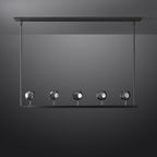48 Inch Linear Smoked Crystal Globe Chandelier – Boule
