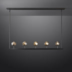 48 Inch Linear Smoked Crystal Globe Chandelier – Boule