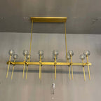 60 Inch Double Linear Crystal Globe Chandelier – Boule