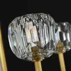60 Inch Double Linear Crystal Globe Chandelier – Boule