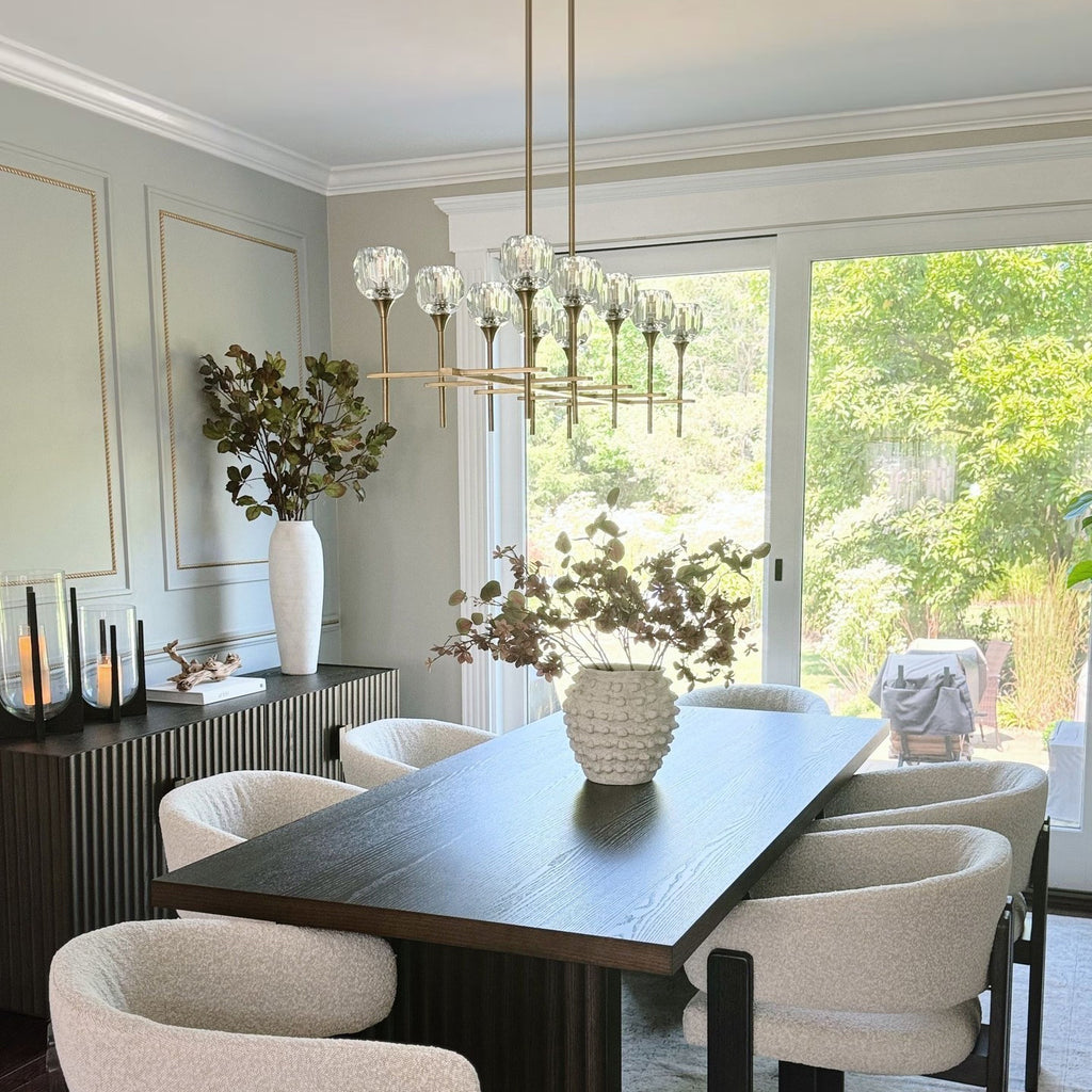 60 Inch Globe Smoked Crystal Double Linear Chandelier – Boule