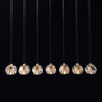 48 Inch Crystal Cluster Linear Chandelier – Boule